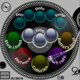 colorful circles spinning around