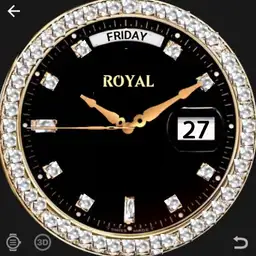 ROYAL WATCH: 60 Different Hands Change Each Min w/Blinking Diamonds - WOS6