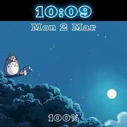 Totoro and friends on the tree top