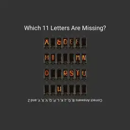 Missing Letters Quiz