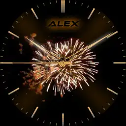 Alex New Year Analog Gradient Real 3D