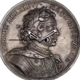 Bronze, Peter the Great Russian Czar, 1709
