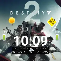 Destiny 2 Digital Countdown Watch Face Copy