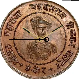 Copper, Indore State, Half Anna, 1935