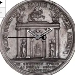 Bronze, Peter the Great, Medal, Poltava, Russia, 1709