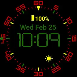 Digital rasta watchface