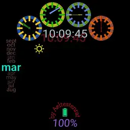 Colored Clock