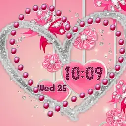 more pink heart bling