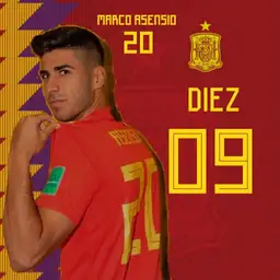 Marco Asensio 20. Spain Football Player.
