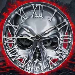 Axel Rudi Pell Skull Clock