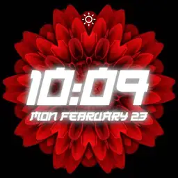 Red Floral Animated