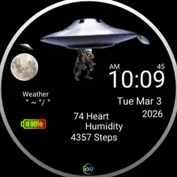 Alien Take Off on space