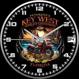 H-D MOTORCYCLE PIN-UP WATCH