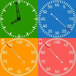 TTG Square 4 Colour 4 Dials