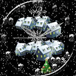 Winterdorf Schnee Animation