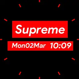 Supreme Digital Watch RED