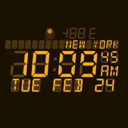 Color Variable LCD watch face