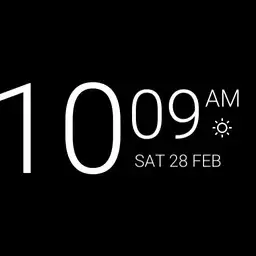 Simple Clock w. Weather