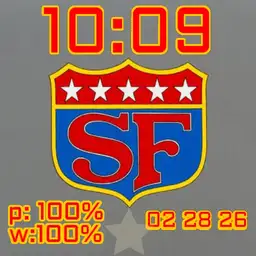 Super Friends logo watch.