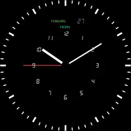 lcd analog clock