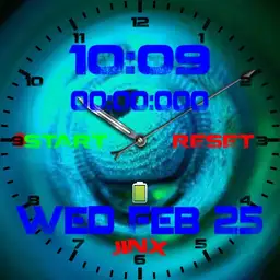 Blue Sphere Face Watch