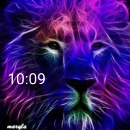 Flaming Purple Lion- plwren Copy