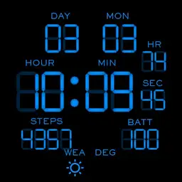 LED OLD DIGITAL PUMA BLUE