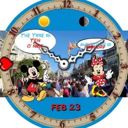 Mickey and Minnie tell time