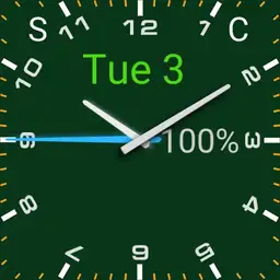 analog digital green with numbers dj
