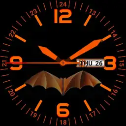 Orange on black. high visibility Copy
