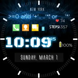 Sport Weather Digi Glow Blue
