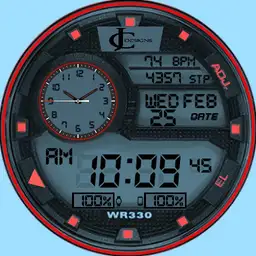 Redline digital face