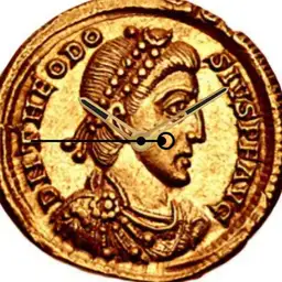 Byzantine Gold Solidus, Theodosius I, Valentinian II