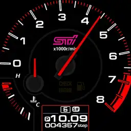 editable STi / WRX gauge