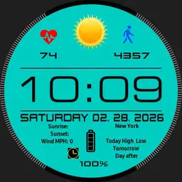 Ticwatch Pro Turquoise Multi Modes v3
