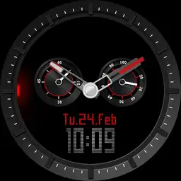 Black digital analog