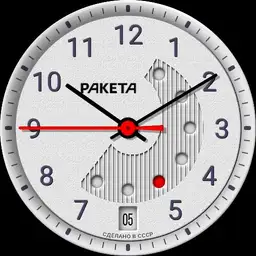 Raketa 2628 Red Dot Day/Date Calendar C.1984