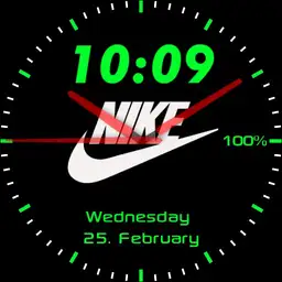 Green/White/Black Nike Digit Copy