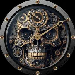 Brute REGULATOR SKULL Steampunk Retrofuturistic Mechanical Watch