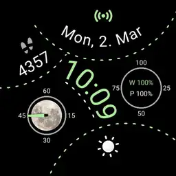 Dashed watch