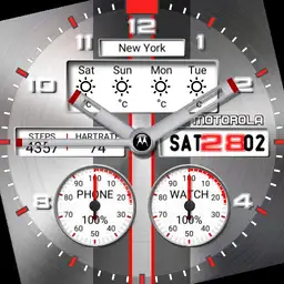 White metal and colorful dual face