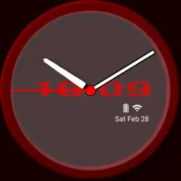 simple red style watch
