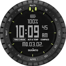 Suunto Core All Black All In One Denzel Washington Equalizer Field Watch Zoom Compass Chrono