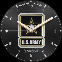 US Army Chrome Analog & Digital Watch 2 Premium