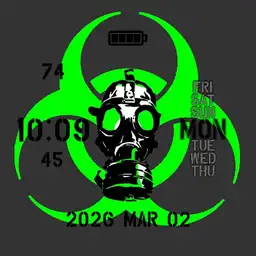 Radiation Hazard Bright Green 12hr