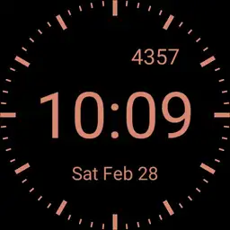 Minimalistic Rose Gold Digital