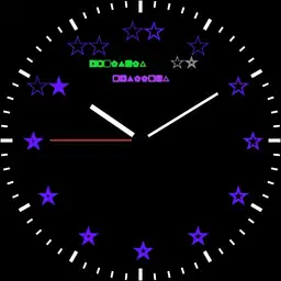 Watch geometries analog clock