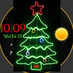Xmas tree in lights