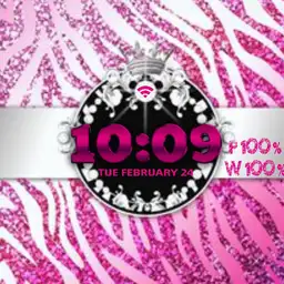 pink zebra bling