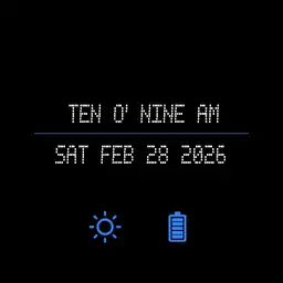 Blue minimal